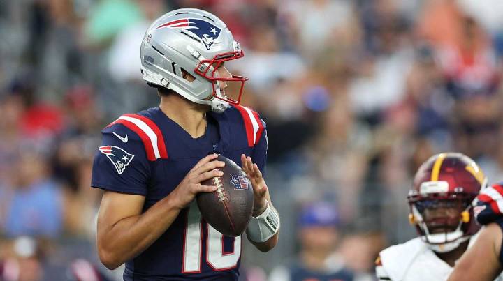 What made Patriots’ Mike Vrabel ‘happy’ with Drake Maye at Vikings joint practice