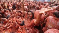 Tons of overripe tomatoes become projectiles in Spain's ‘Tomatina’ food fight