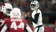 Geno Smith throws TD pass in only drive for Raiders, who fall to Cardinals