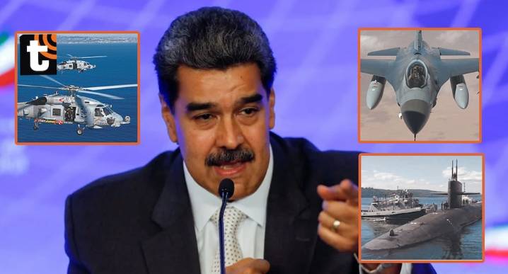 Nicolás Maduro tiembla: Estados Unidos ahora envía submarinos, helicópteros y aviones a Venezuela Objetivo final sería la captura del dictador, considerado jefe del Cártel de los Soles.