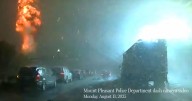 Mount Pleasant police post video of lightning strike