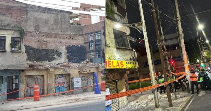 Demuelen edificio colapsado en Calzada de los Misterios; en la GAM