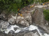Makeshift bridge reconnects Indian communities cut off by landslides