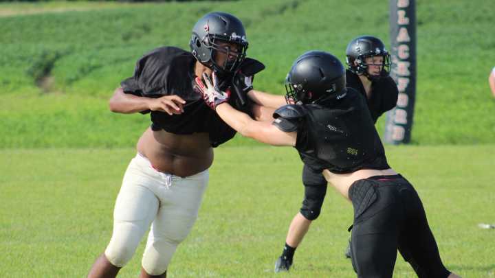 See the photos from Blackford football's first padded practice ahead of the 2025 season