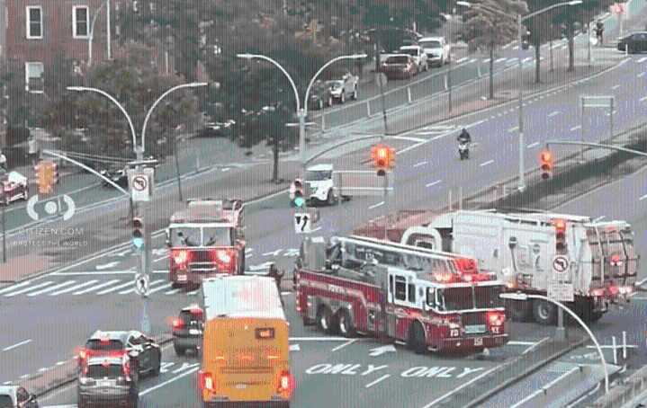 Queens Boulevard crash involving sanitation truck injures two in Forest Hills: NYPD