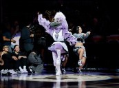 How does Violet, the Valkyries’ new talisman, compare to other WNBA mascots?