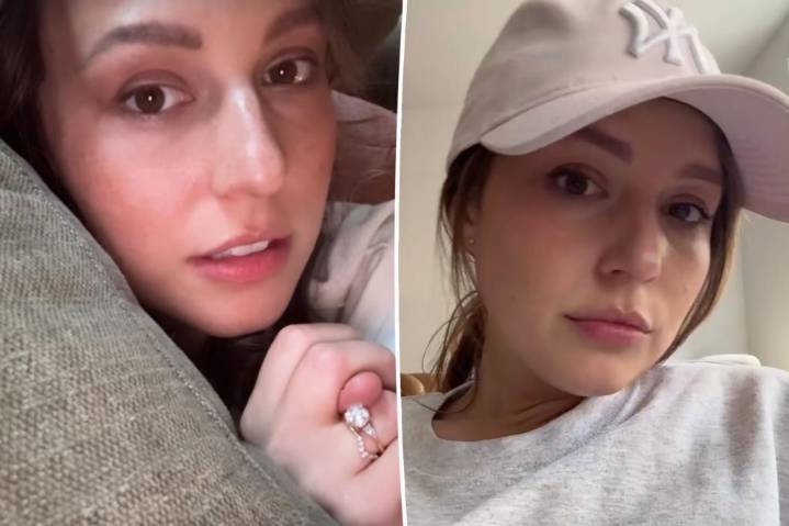 Katie Thurston cries as she starts feeling sick amid stage 4 breast cancer battle