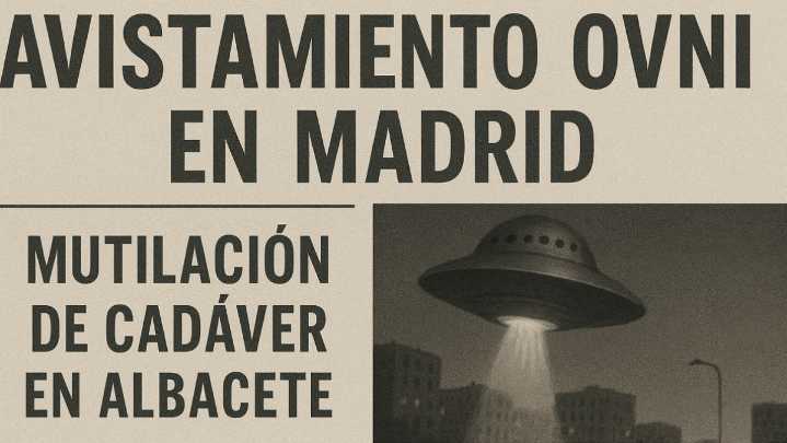 La increíble historia que une avistamientos OVNI en Madrid con experimentos secretos y la mutilación de un cadáver en Albacete