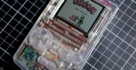This see-thru Game Boy is a work of art — because she designed a transparent circuit board