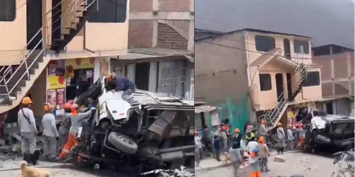 Tragedia en Pasamayito: camión con balones de gas colisiona en vivienda y deja al menos tres muertos
