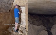 Family Renovating New House Discover Hidden Door and 'Mystery' Behind It
