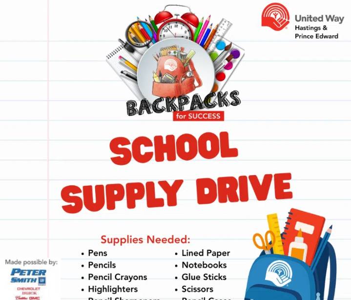 Backpacks for Success School Supply Drive begins Saturday