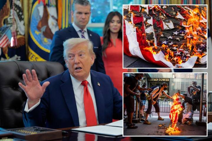 Trump’s new flag-burning executive order draws rare ire from conservatives