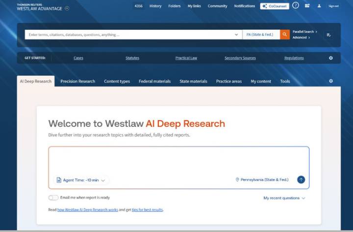 Thomson Reuters Launches CoCounsel Legal, Introduces ‘Westlaw Advantage’ With Agentic AI Deep Research Capabilities