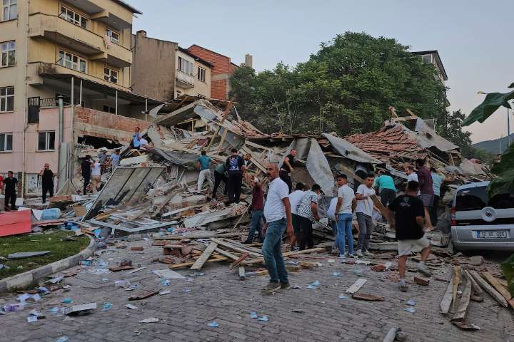 Turkey hit by magnitude 6.1 earthquake, destroying about a dozen buildings