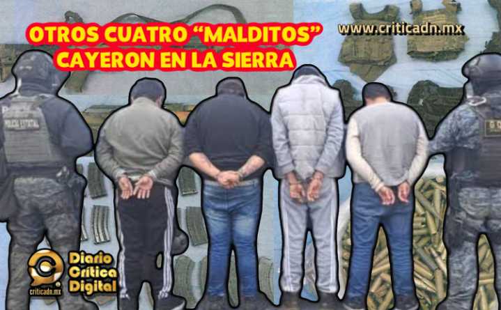 Los sicarios fueron sorprendidos cuando «calaban» sus «cuernos de chivo»