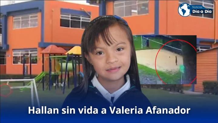 Hallan sin vida a la niña Valeria Afanador en Cajicá