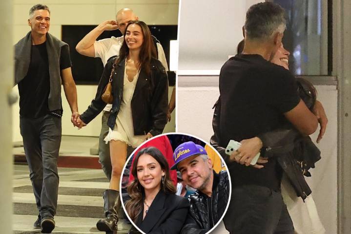 Jessica Alba's ex Cash Warren kisses model on PDA