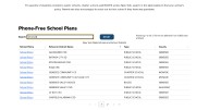 Website helps families see school smartphone policies
