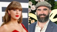 Taylor Swift’s ultimate hype man may be Jason Kelce: ‘I’m cramping!’