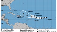 Tropical Storm Erin could become the first Atlantic hurricane of the 2025 season