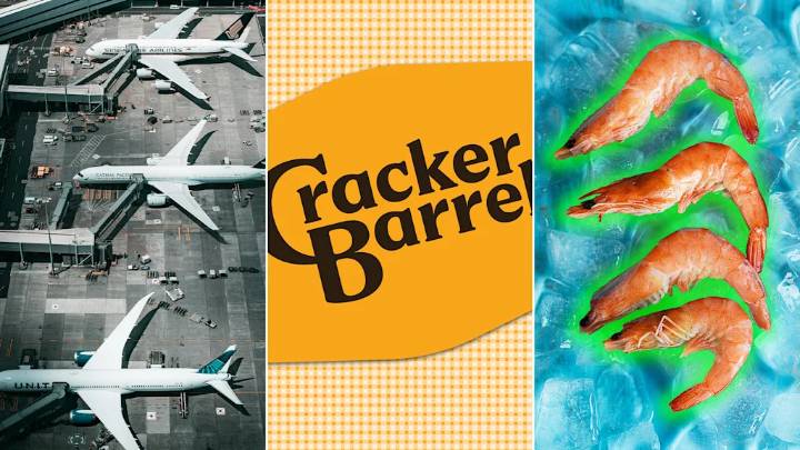 The week in business: Airlines get sued, Cracker Barrel gets a glow-up, and grocery store shrimp goes radioactive