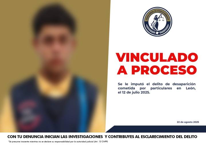 PROCESAN A ARTURO POR DESAPARECER A UN HOMBRE EN LEÓN