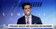 Jesse Watters Sucks on Pacifier While Knocking Stressed Young People