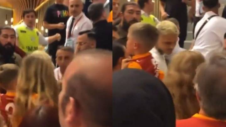 Viral: la indignante reacción de la China Suárez en el video donde Icardi "cabecea" a un fan