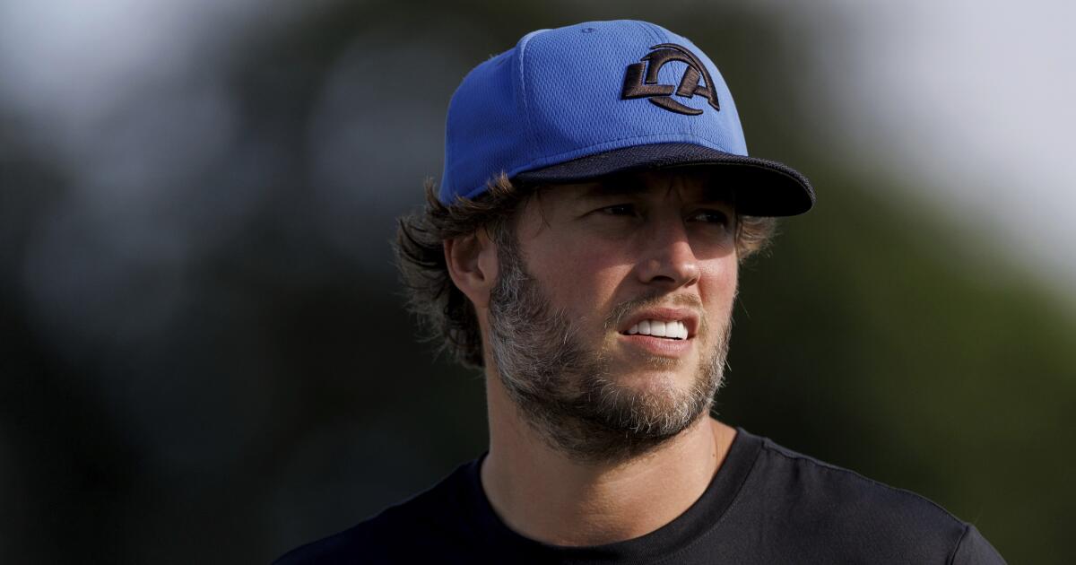 Matthew Stafford will work out Saturday, could practice for Rams next week