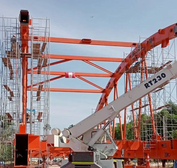Puente Aucayacu entra en su fase final y podría inaugurarse en diciembre
