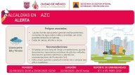 Activan alerta roja por lluvias en Azcapotzalco; prevén afectaciones hasta la madrugada