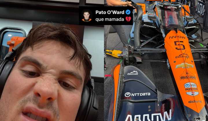 “Que mama…” La reacción de Patricio O’Ward tras las fallas mecánicas de su auto en el GP de Portland