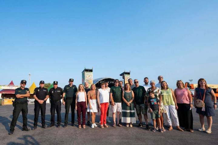 Las autoridades visitan el recinto del Rototom Sunsplash