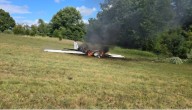Pilot ‘significantly’ injured after plane crashes, catches fire in Livingston County field