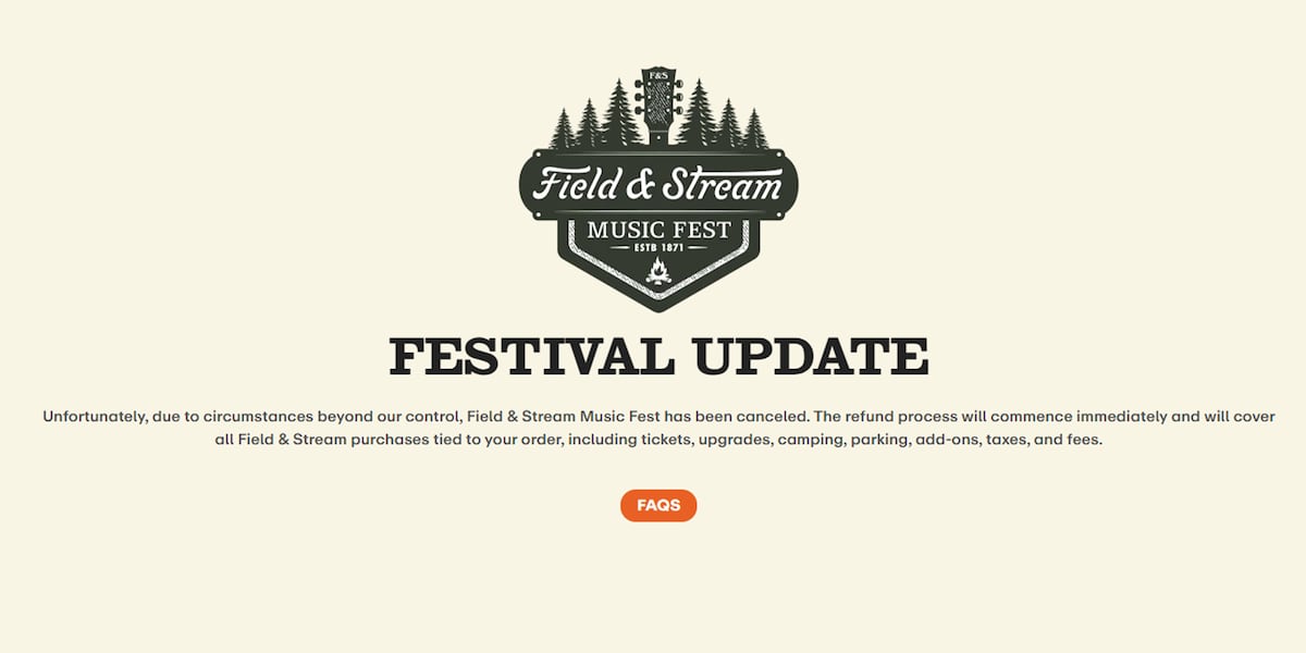South Carolina music festival canceled for second consecutive year