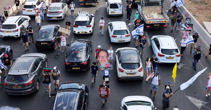 Protesters in Israel demand hostage deal in one of the largest demonstrations since Gaza conflict began
