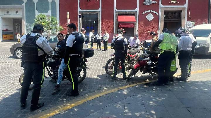 Multan en el Centro de Celaya de a 15 motocicletas en dos horas por no cumplir con el reglamento