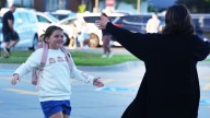 See students head to class on the first day of school in Ames
