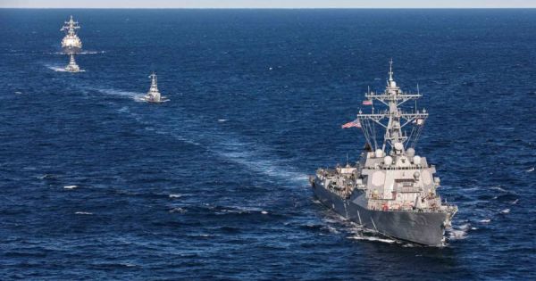 EEUU despliega destructores frente a Venezuela en operativo contra narcoterrorismo