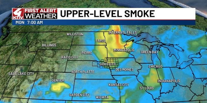 Patchy fog Monday morning and lingering smoke