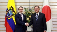 Noboa y primer ministro japonés dialogan sobre comercio e inversión