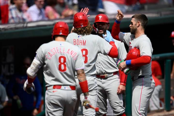 Phillies' Nola allows six runs in 2 1/3 innings in his return, Bohm homers in his first game back