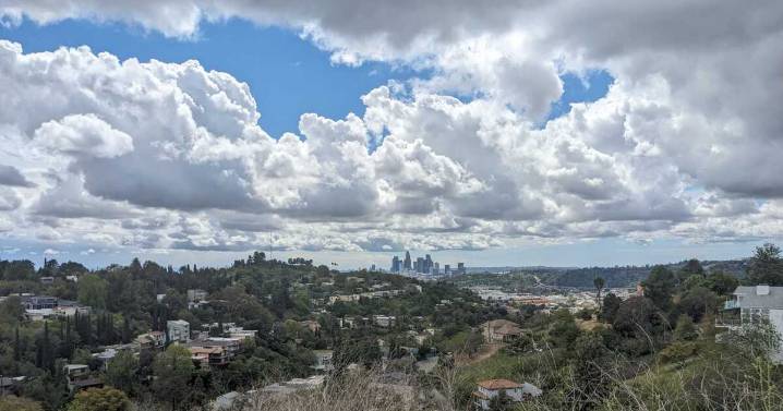 Cooler conditions and chance of thunderstorms for SoCal as moisture from Mexico moves in