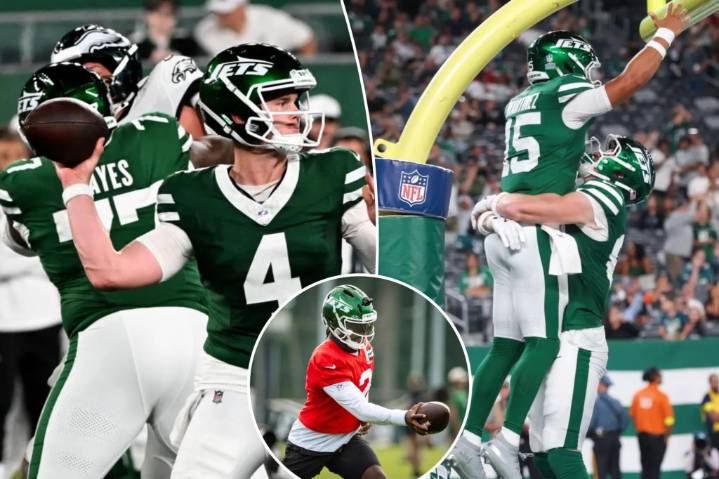 Jets QB questions persist and other takeaways from preseason loss to Eagles