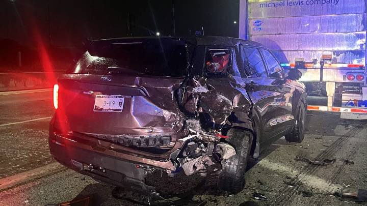ISP trooper hurt in suspected drunk driving crash on I