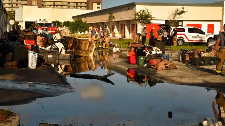 Frie damages 13 units at the U-Haul Self Storage in Merritt Square