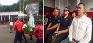 Peregrinación de la Virgen del Valle llegó al Cuartel de Bomberos de Monagas