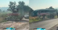 Camioneta y autobús chocan en la Morelia-Charo; reportan varios heridos