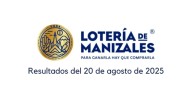 Lotería de Manizales hoy: resultados del miércoles 20 de agosto de 2025